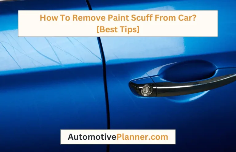 How To Remove Paint Scuff From Car